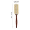 Unique Bargains Women's Comfortable Curling Comb White Brown 1 Pc - 2 of 3