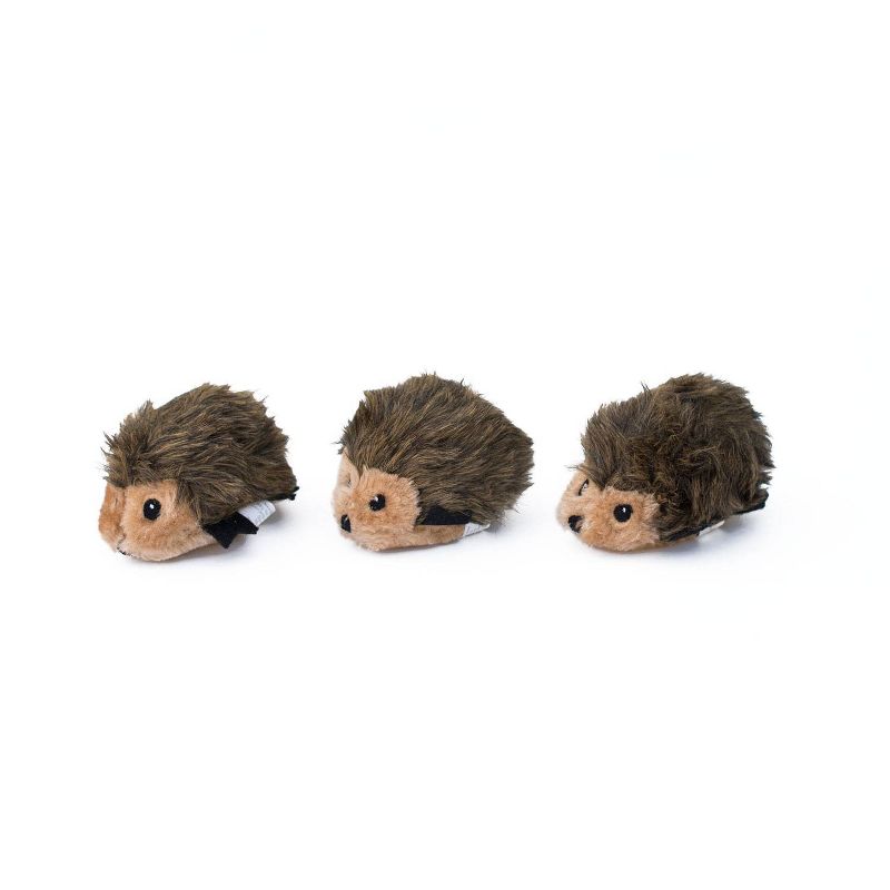 ZippyPaws Miniz Hedgehogs Dog Toy - 3pk, 5 of 7