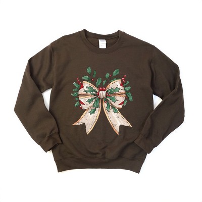 Simply Sage Market Women's Graphic Sweatshirt Holly Leaves Coquette