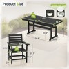 Arceso Outdoor Dining Set with Umbrella Hole, HDPS Patio Furniture - 2 of 4