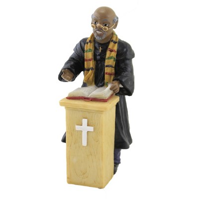 Black Art 5.75" Preacher Figurine Church Sermon  -  Decorative Figurines