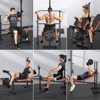 GIKPAL 800lbs 8-in-1 Adjustable Weight Bench Set with Lat Pull Down, Workout Bench Multi-Function Strength Training Bench Press Exercise Equipm - 4 of 4
