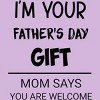 Girl's Design By Humans I'm Your Father's Day Gift Black Text By sukhendu12 T-Shirt - 2 of 2