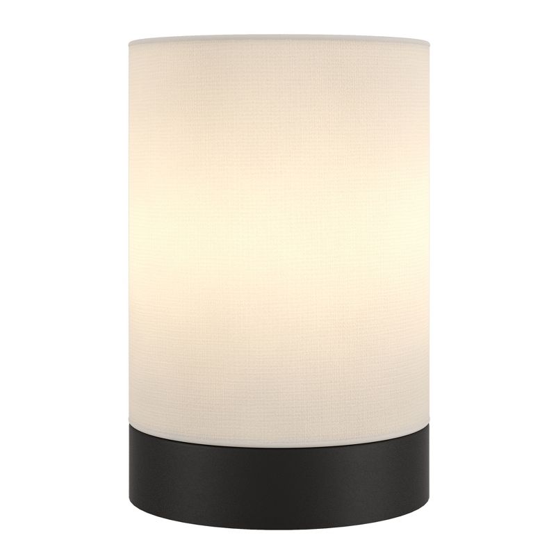 Hampton & Thyme 9" Tall Uplight Mini Lamp with Fabric Shade , 4 of 10