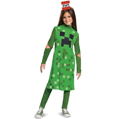 Minecraft Creeper Girl Classic Child Costume