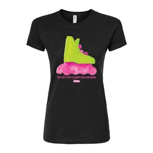 Women's - Barbie - Rollerblading Barbie the Movie Fitted Graphic T-Shirt - 1 of 3
