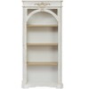 Antique 4 Tiers bookshelf,65 inch tall bookcase,tall floor standing bookcase for Home Office, Living Room, antique white - 4 of 4