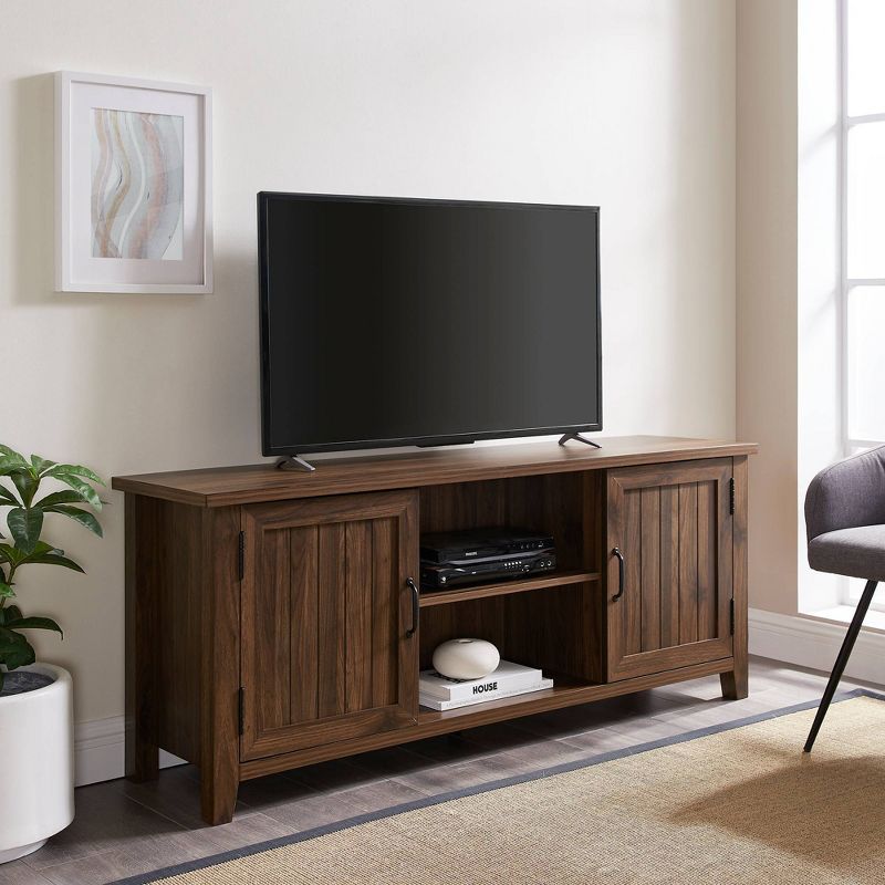 Modern Transitional TV Stand for TVs up to 65" - Saracina Home, 3 of 15
