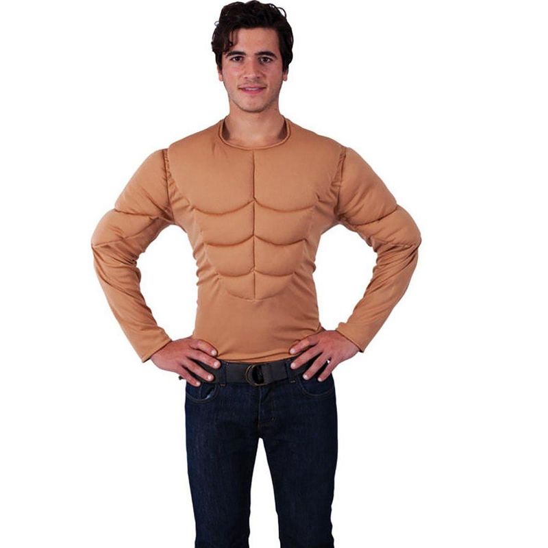 Orion Costumes Padded Muscle Chest Adult Men's Costume Shirt, 1 of 2