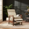 Lyngins Modern Wood Hand Recliner Chair with High Back & Footrest,Accent Club Chair for Living Room,Bedroom - 2 of 4