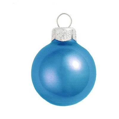 Northlight 6ct Metallic Glass Ball Christmas Ornament Set 4" - Cobalt Blue