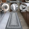 Washable Area Rug, Vintage Accent Rug, Braided Print Carpet, Low Pile Non-Shedding Kitchen Rugs with Non Slip Backing, Foldable Rug - 4 of 4