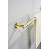 6-Pieces Brushed Gold Bathroom Hardware Set SUS304 Stainless Steel Round Wall Mounted - Hand Towel Bar,Toilet Paper Holder,Robe Towel Hooks - 2 of 4