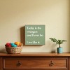 Slickblue Inspirational Wood Wall Sign – “Live Like It” Quote – Rustic 7x7 Motivational Decor, Color Options - 2 of 3