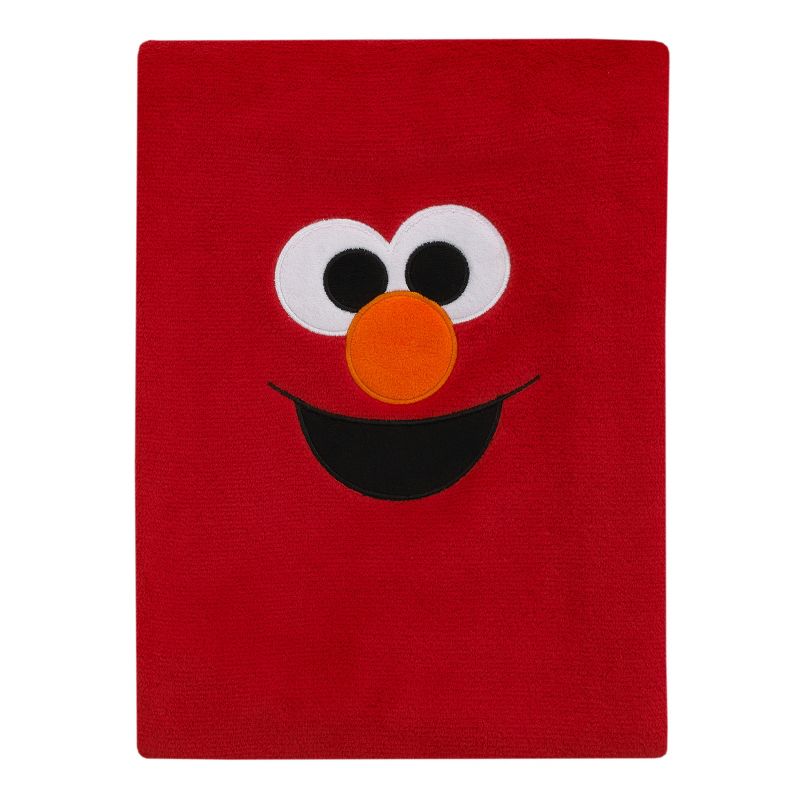 Sesame Street Come and Play Red Elmo Super Soft Character Shaped Toddler Blanket, 4 of 9