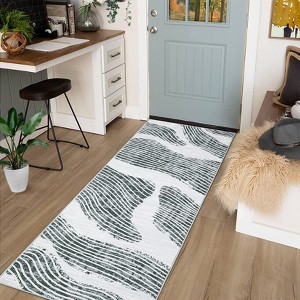 Coucheta Modern Washable Area Rug, Runner Rug, Non-Slip Low Pile Faux Wool Carpet for Living Room, Bedroom, Dining Room, Nursery, Playroom & Dorm - 1 of 4