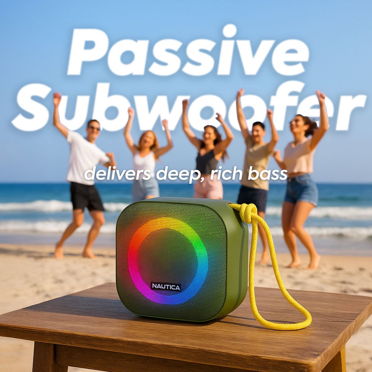 Nautica SP400 True Wireless Outdoor Speaker, IPX5 Waterproof Bluetooth Speaker with 2-Hour Quick Charge & 45-Day Standby - thumbnail 5