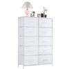 Fontoi Dressers, Tall Dresser with Wood Top, Storage Tower for Bedroom Entryway Hallway, White, 11.8"*45.6"*31.4" - 4 of 4