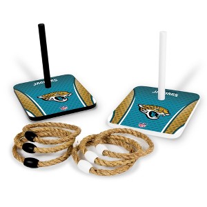NFL Jacksonville Jaguars Solid Wood Quoits Toss Game - 1 of 4