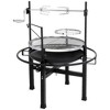 FURNIinspire Outdoor Grills, Griddles and Smokers Professional Round Charcoal Grill, Outdoor BBQ System for Patio, Black, 26.78"*24.6"*11.42" - 3 of 4