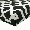 Outdoor Seat Square Cushion Geo Black/White - Pillow Perfect - image 2 of 4