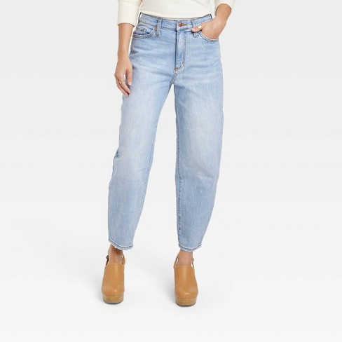Women's Super-high Rise Tapered Balloon Jeans - Universal Thread™ Light  Wash 00 : Target