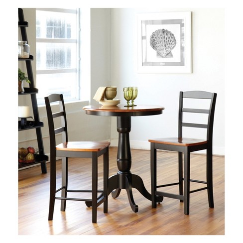 Red & black online dining table & chairs