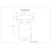 NicBex Accent Table Small Side Table for Entryway, Bedroom, Apartment - 2 of 4