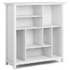 TOAOTBNBO Wood Bookshelves with 8 Cube Storage Cabinet, Open Bookcase with Tapered Legs Wide Display Book Shelf for Entryway - 2 of 4