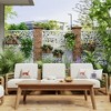 PexFix 72 in. x 47 in. Outdoor Privacy Rectangle Screen Galvanized Steel Panel Divider in White - 2 of 4