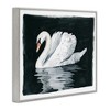 Stupell Industries Beautiful Swan Black Reflection Framed Giclee Art - 2 of 4