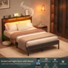 Aheaplus Platform Bed Frame with Charged Station and LED Lights - 4 of 4