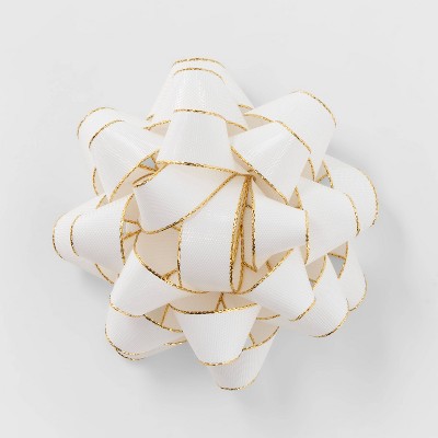 Lamé Fabric Bow White/Gold - Wondershop™