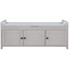YOOCOZZ MDF Storage Shoe Bench with 3 Shutter-shaped Doors,Removable Cushion and Hidden Storage Space - 3 of 4