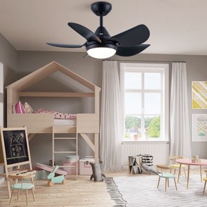 30"Ceiling Fans With Lights,Remote Control Fan With ABS Blade-The Pop Home - 1 of 4