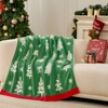 Snuggle Sac Christmas Throw Blanket Soft Knit Bed Blanket 50x60" - 4 of 4