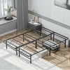 Costway 14'' Twin/Full/Queen Size Metal Platform Bed Foldable Mattress Foundation Tool-Free Assembly - 2 of 4