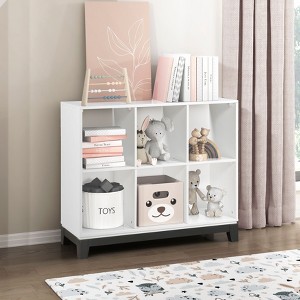 CAVINAS Bookcases for Living Room Kids' Low Bookcase 1pc Children's Wooden Storage Cabinet Book and Toy Storage Organizer with Shelf - 1 of 4