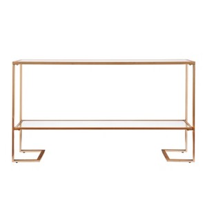 Horten Glam Narrow Console - Gold - SEI - 1 of 4