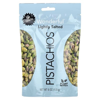 Wonderful No Shells Pistachios Roasted & Lightly Salted 6.0 oz