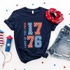 Simply Sage Market Women's Land Of The Free Retro Stars Short Sleeve Graphic Tee - 3 of 4