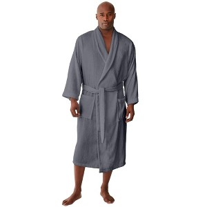 KingSize Tall Terry Bathrobe With Pockets - 1 of 4