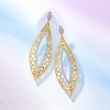 Ross-Simons 0.50 ct. t.w. Diamond Teardrop Earrings in 14kt 2-Tone Gold - 3 of 4