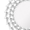 Wooakway 32" Modern Circle Mirror Layered Rings in Silver - 4 of 4
