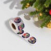 Unique Bargains Christmas Stickers for Ceramic Glass Metal Paper Plastic Peel Santa Claus Matte Paper Deep Purple Red White 1Pcs - 2 of 4