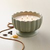 5 Wick Footed Ceramic Scalloped Rim Jar Candle 34oz - Hearth & Hand™ with Magnolia - 2 of 4