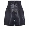 Women's Wo's Selena Faux Leather Long Shorts - GOLDEN - 2 of 2