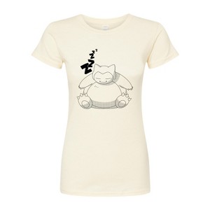 Women's - Pokémon - Snorlax Zzz Fitted Graphic T-Shirt - 1 of 3