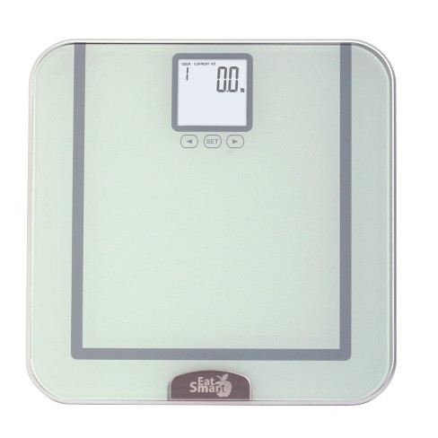 Eatsmart Precision Tracker Digital Bathroom Scale W/ 400 Lb. Capacity  Accutrack Software, Silver : Target