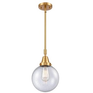 Beacon - 1 Light Stem Hung Mini Pendant In Industrial Style-12.63 Inches Tall and 8 Inches Wide - 1 of 1